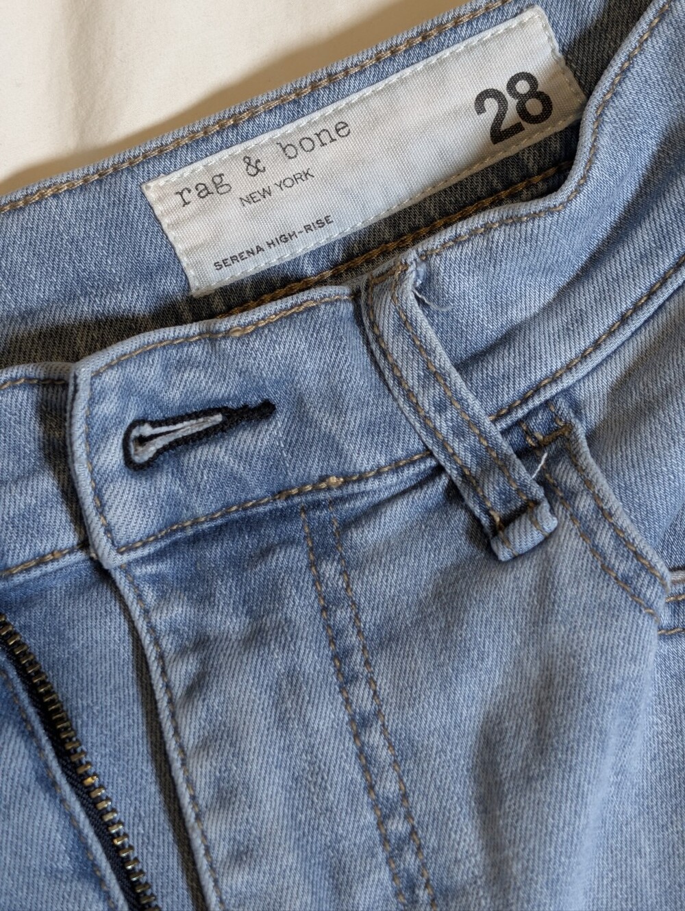 rag & bone Serena High-Rise Light Blue Women's Jeans